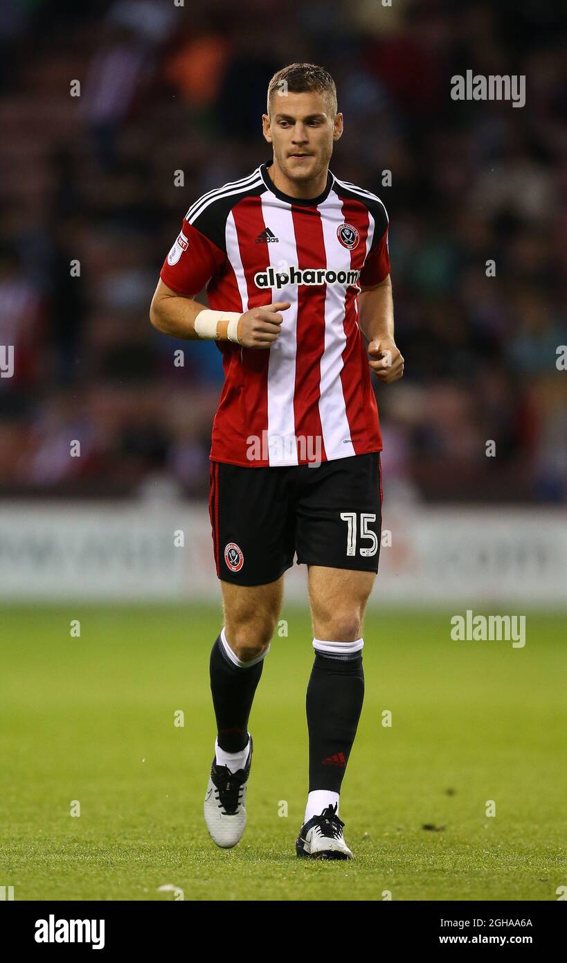 Paul Coutts von Sheffield Utd beim Sky Bet EFL League One Match im Bramall Lane Stadium, Sheffield. Bilddatum: 16. August 2016. PIC Simon Bellis/Sportimage über PA Images Stockfoto
