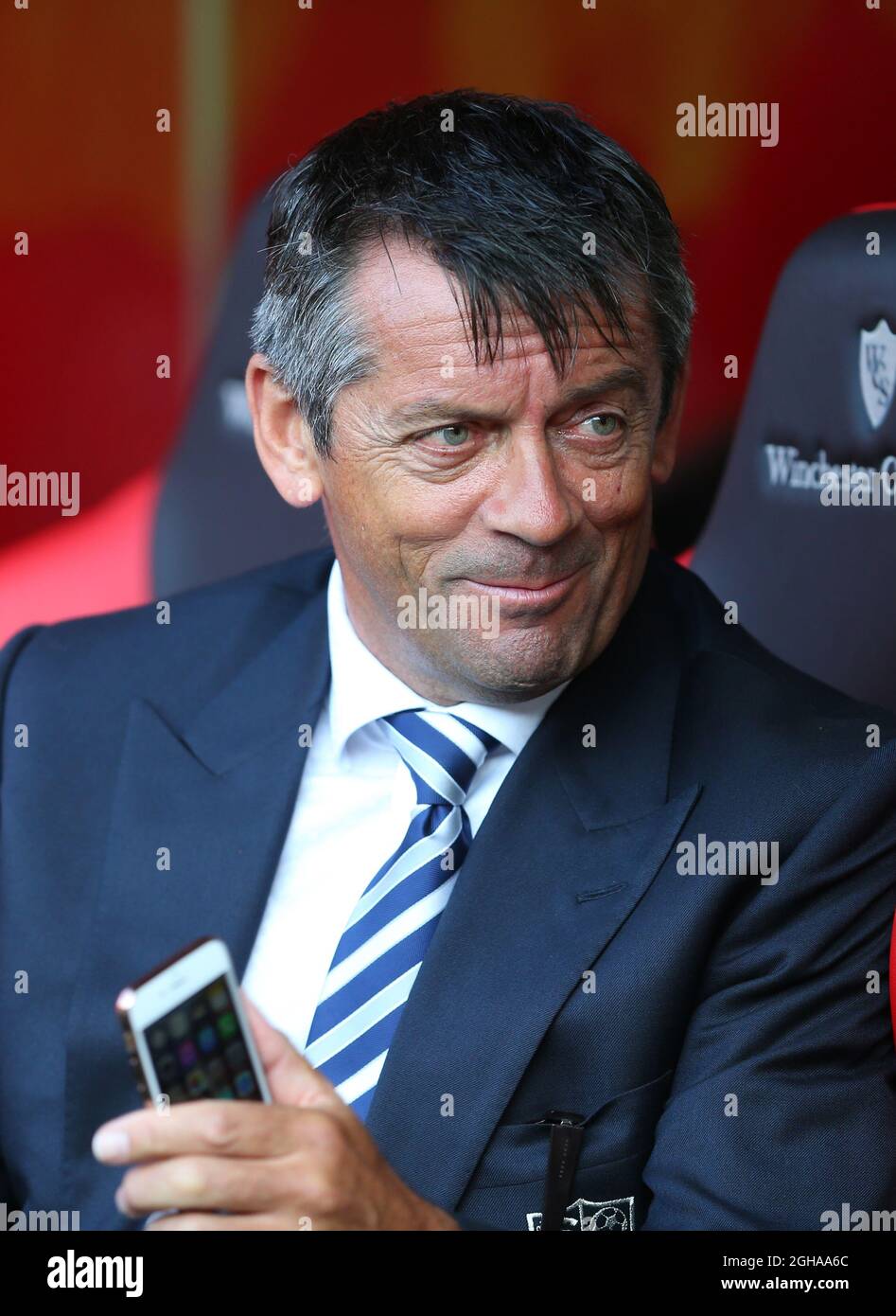 Phil Brown-Manager von Southend Utd während des Sky Bet EFL League One-Spiels im Bramall Lane Stadium, Sheffield. Bilddatum: 15. August 2016. PIC Simon Bellis/Sportimage über PA Images Stockfoto