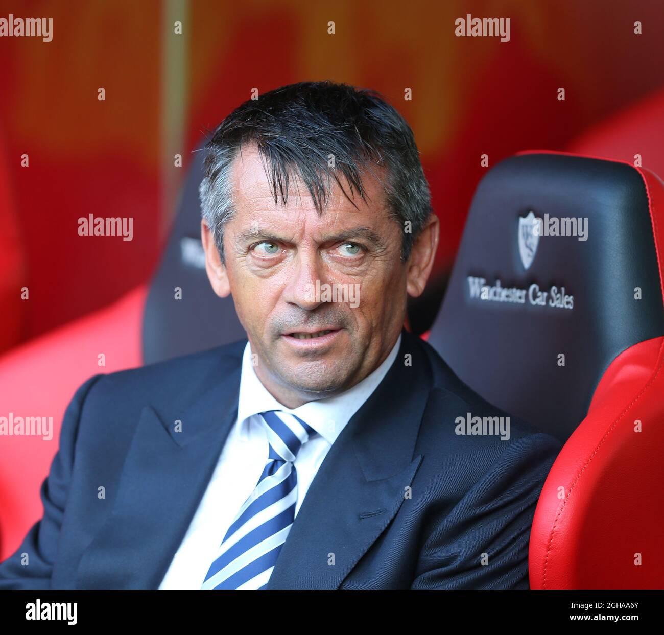 Phil Brown-Manager von Southend Utd während des Sky Bet EFL League One-Spiels im Bramall Lane Stadium, Sheffield. Bilddatum: 15. August 2016. PIC Simon Bellis/Sportimage über PA Images Stockfoto