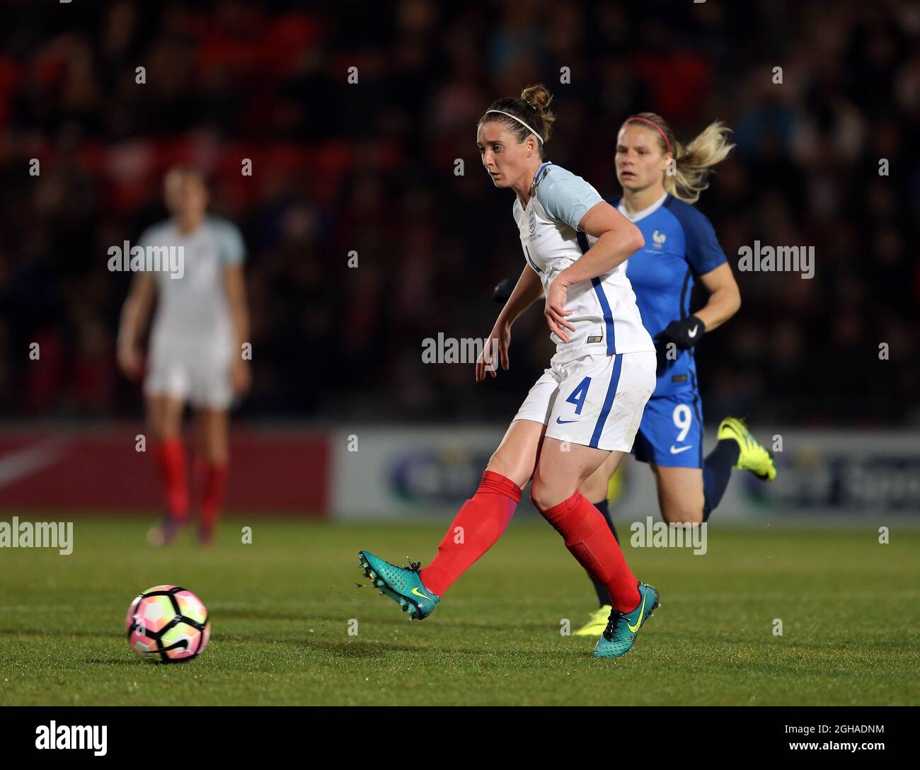 Jade Moore aus England beim Freundschaftsspiel der Frauen International im Keepmoat Stadium, Doncaster. Bilddatum: 21. Oktober 2016. PIC Simon Bellis/Sportimage über PA Images Stockfoto