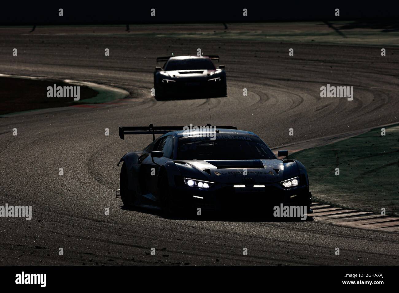 Montmelo, Barcelona, Spanien. September 2021. Fahrer: Johannes Dr. Kirchhoff, Gustav Edelhoff, Elmar Grimm, Max Edelhoff und Stefan Aust vom Team Car Collection Motorsport mit Audi R8 LMS GT3 beim HANKOOK 24H BARCELONA 2021-Rennen auf dem Circuit de Catalunya. (Bild: © David Ramirez/DAX via ZUMA Press Wire) Stockfoto