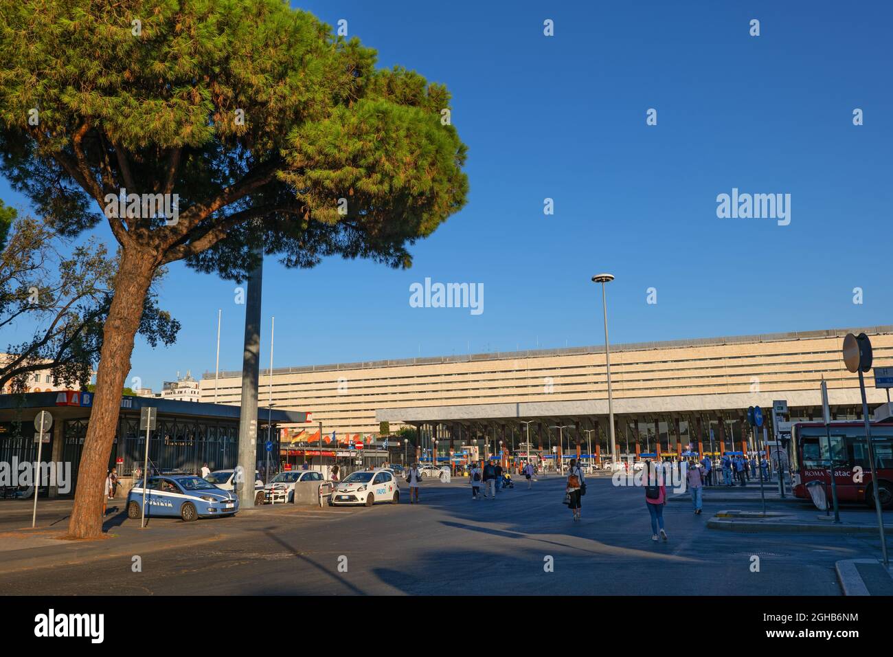 Rom, Italien - 7. September 2020: Roma Termini Hauptbahnhof, Hauptbahnhof in der Stadt Stockfoto