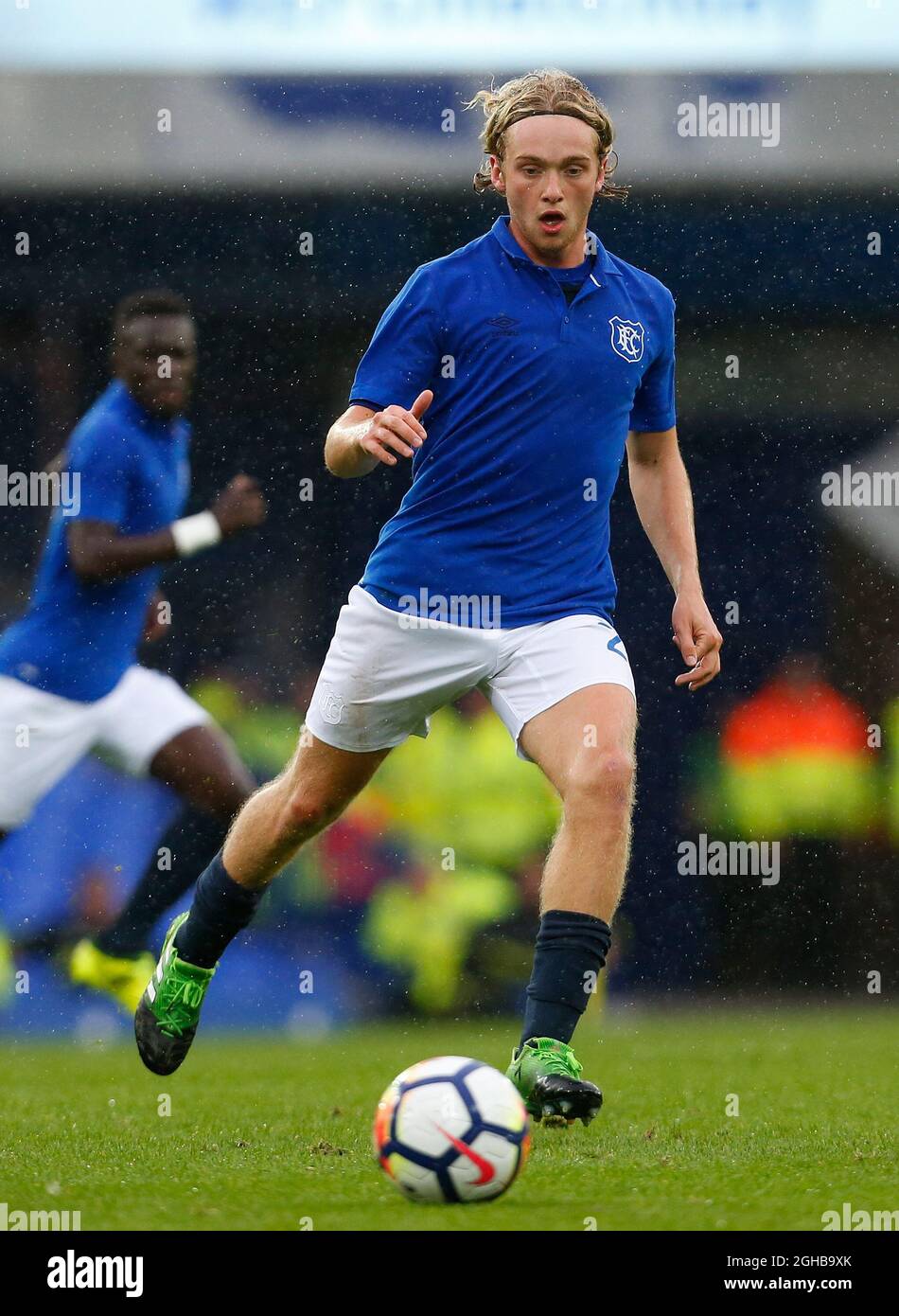 Evertons Tom Davies während des Freundschaftsspiel vor der Saison im Goodison Park Stadium, Liverpool. Bild Datum 6. August 2017. Bildnachweis sollte lauten: Paul Thomas/Sportimage via PA Images Stockfoto