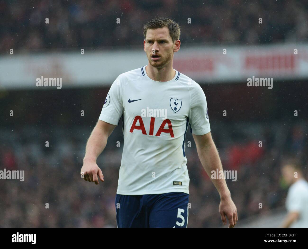 Jan Vertonghen von Tottenham während des Premier League-Spiels zwischen Arsenal und Tottenham im Emirates Stadium, London. Bild Datum 18. November 2017. Bildnachweis sollte lauten: Joe Perch/Sportimage via PA Images Stockfoto