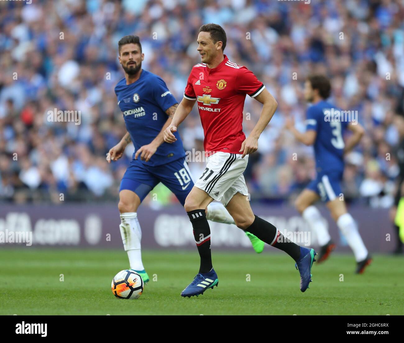 Nemanja Matic von Manchester United beim FA Cup Final Match im Wembley Stadium, London. Bild Datum 19. Mai 2018. Bildnachweis sollte lauten: Simon Bellis/Sportimage via PA Images Stockfoto