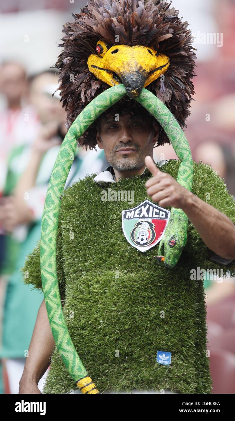 Mexikanische Fans vor dem Spiel der Gruppe F der FIFA-Weltmeisterschaft 2018 im Luzhniki-Stadion in Moskau. Bild Datum 17. Juni 2018. Bildnachweis sollte lauten: David Klein/Sportimage via PA Images Stockfoto