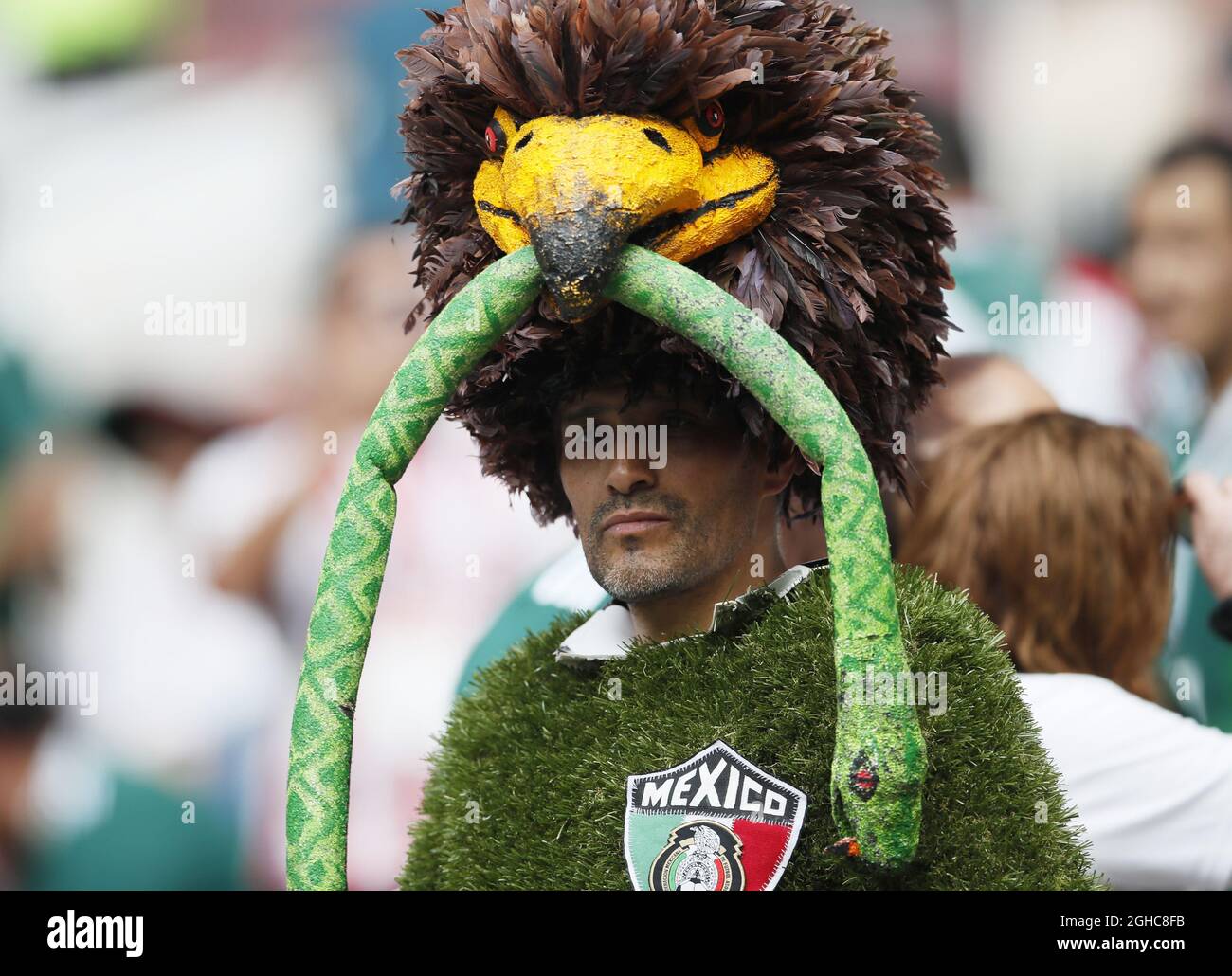 Mexikanische Fans vor dem Spiel der Gruppe F der FIFA-Weltmeisterschaft 2018 im Luzhniki-Stadion in Moskau. Bild Datum 17. Juni 2018. Bildnachweis sollte lauten: David Klein/Sportimage via PA Images Stockfoto