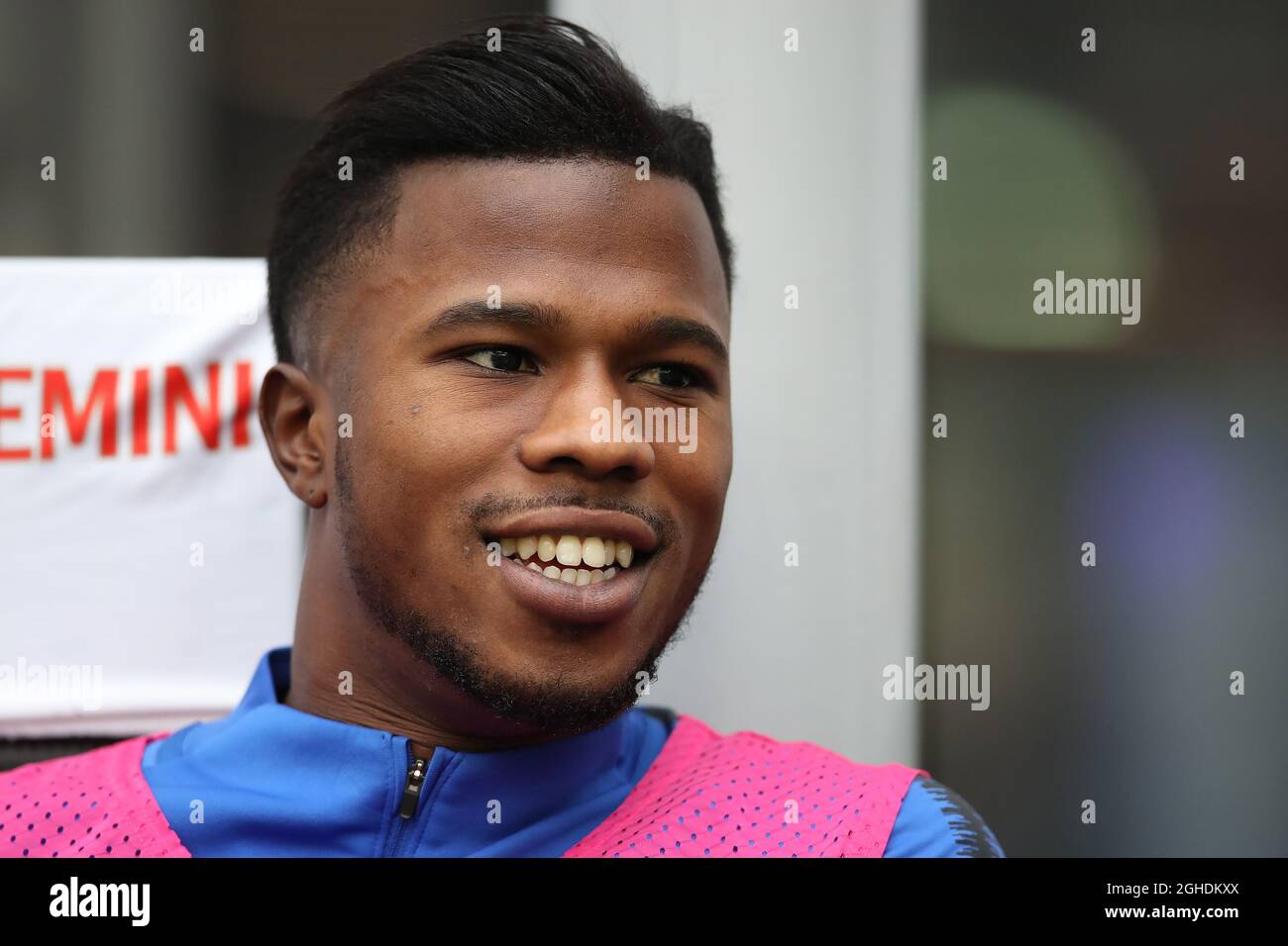 Keita Balde von Inter während der Serie A Spiel bei Giuseppe Meazza, Mailand. Bilddatum: 7. April 2019. Bildnachweis sollte lauten: Jonathan Moscrop/Sportimage via PA Images Stockfoto