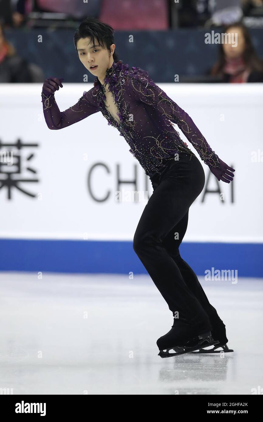 Yuzuu Hanyu aus Japan tritt in Palavela, Turin, auf. Bilddatum: 7. Dezember 2019. Bildnachweis sollte lauten: Jonathan Moscrop/Sportimage via PA Images Stockfoto