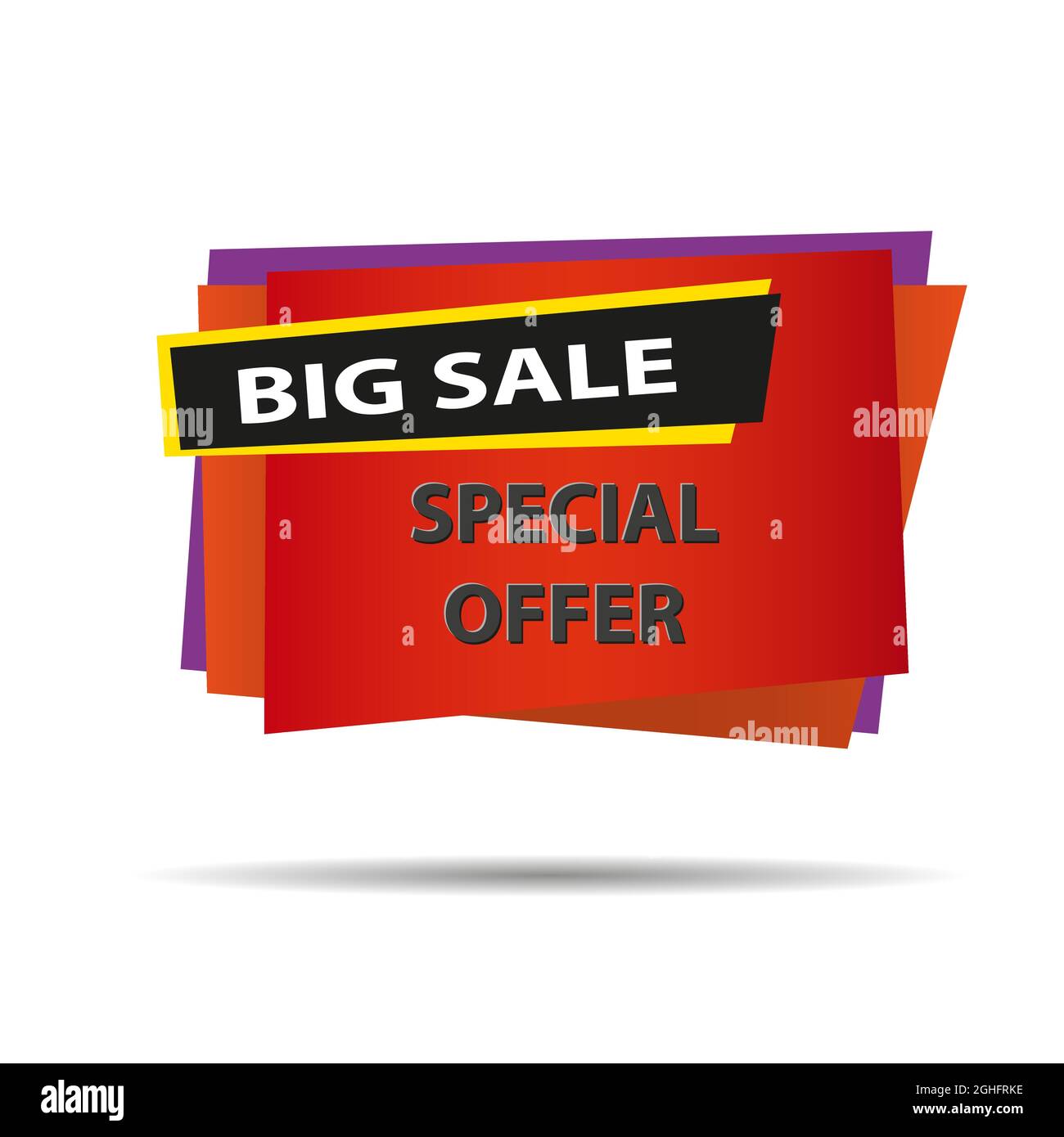 Verkauf Banner Vorlage Design, Big Sale Sonderangebot. Ende der Saison Sonderangebot Banner. vektor-Illustration. Stock Vektor