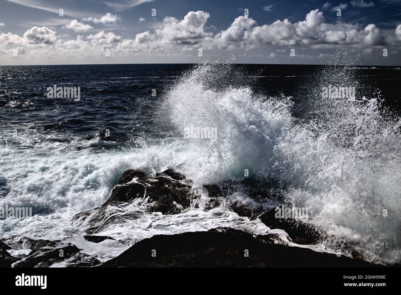 Reines Meer Stockfoto