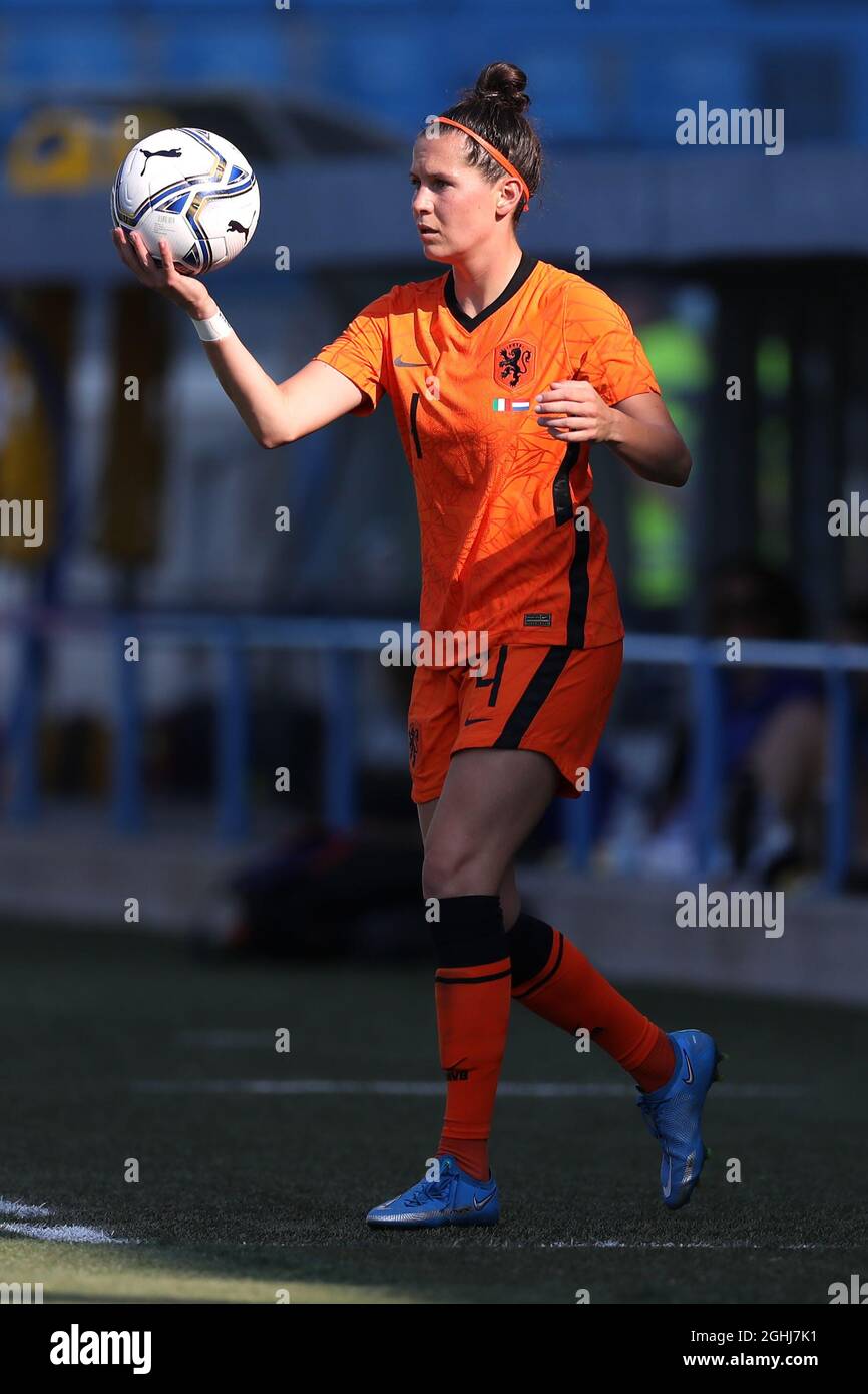 Ferrara, Italien, 10. Juni 2021. Merel van Dongen aus den Niederlanden während des Internationalen Fußballfreundschaftsspiels im Stadio Paolo Mazza di Ferrara, Ferrara. Bildnachweis sollte lauten: Jonathan Moscrop / Sportimage via PA Images Stockfoto