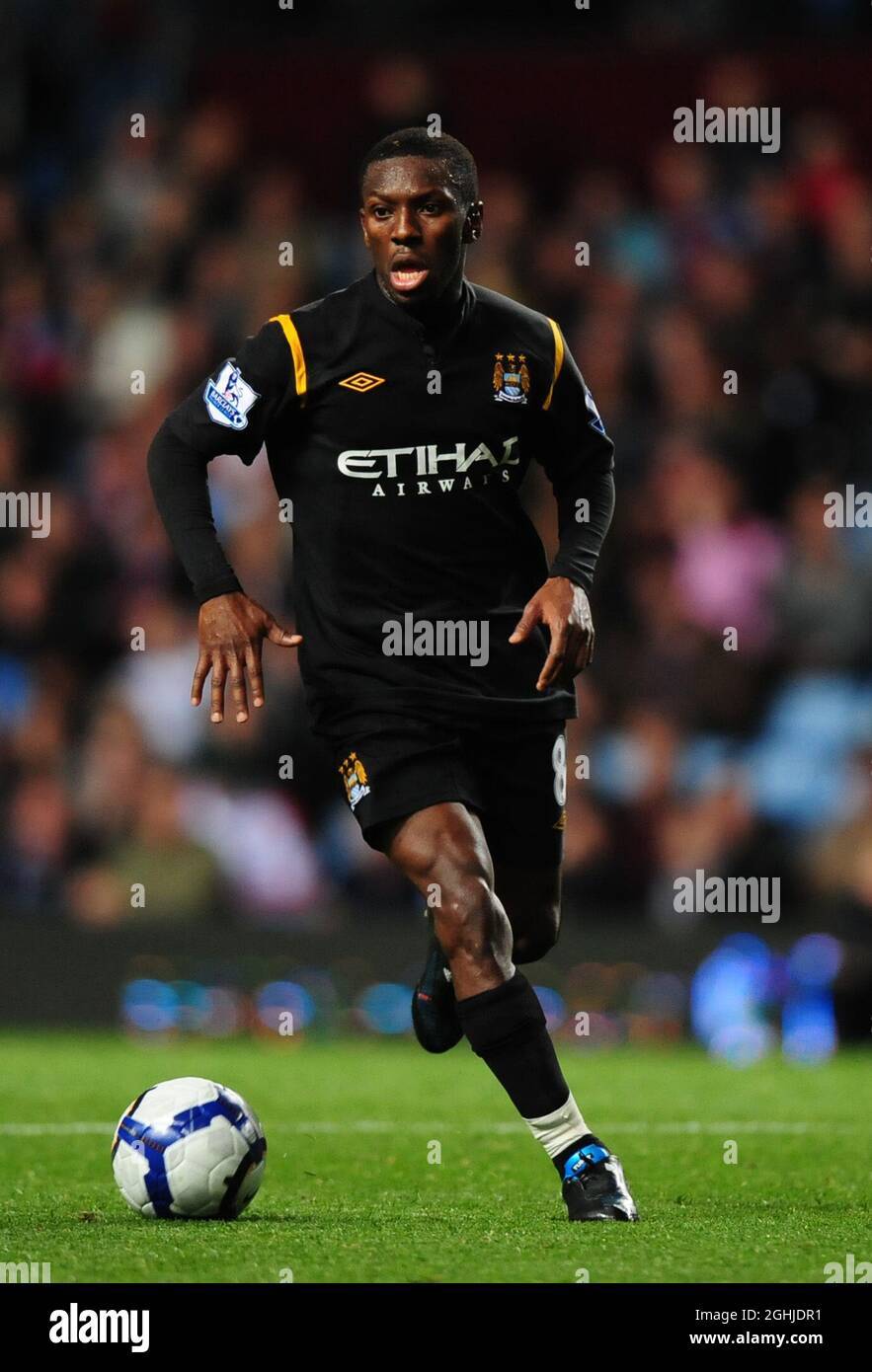 Shaun Wright-Phillips von Manchester City während des Barclays Premier League-Spiels zwischen Aston Villa und Manchester City im Villa Park in Birmingham. Stockfoto