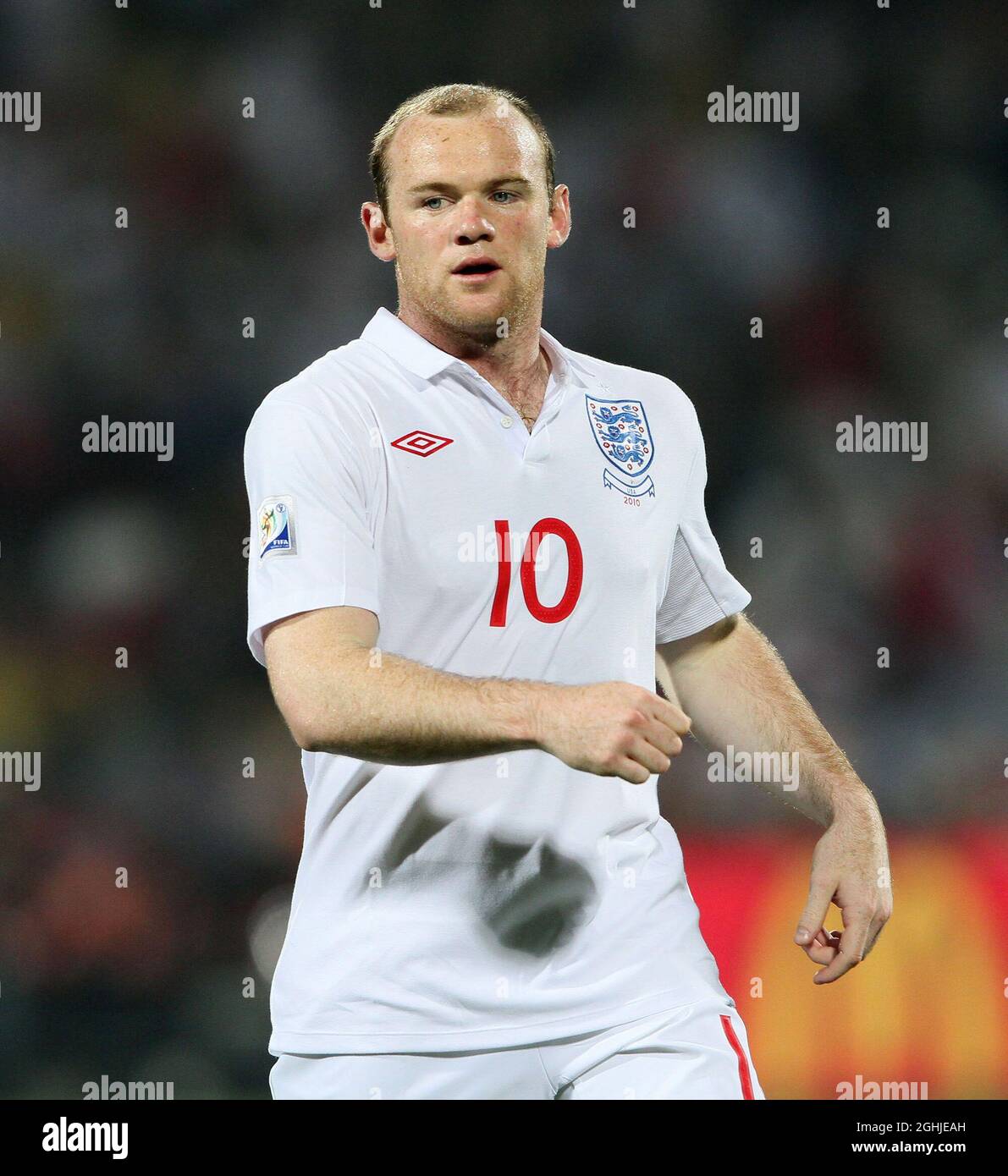 Der englische Wayne Rooney in Aktion beim FIFA World Cup 2010, einem