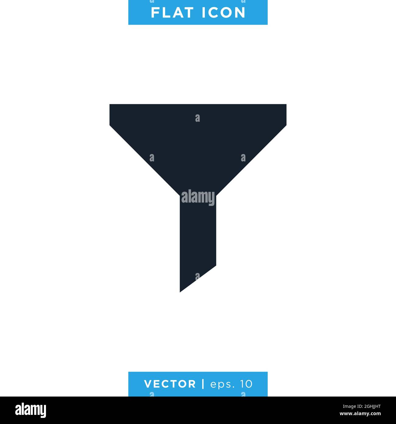 Filter, Funnel Icon Vector Stock Illustration Design Template. Vektor eps 10. Stock Vektor