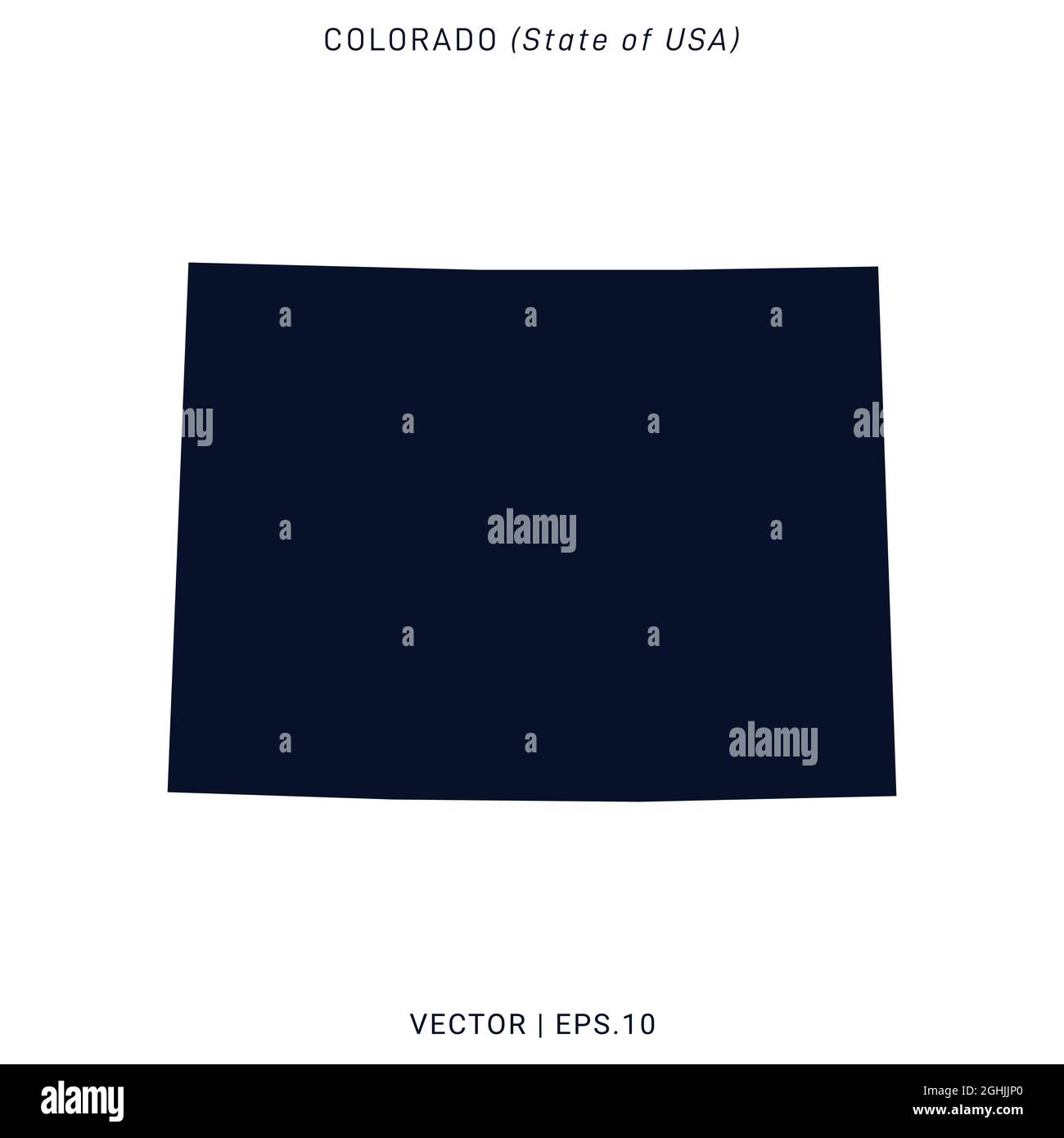 Colorado (USA) Karte Vektor Stock Illustration Design-Vorlage. Vektor eps 10. Stock Vektor