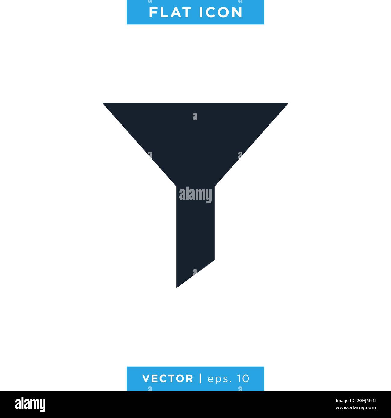 Filter, Funnel Icon Vector Stock Illustration Design Template. Vektor eps 10. Stock Vektor