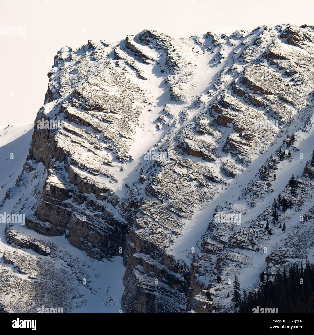 Berggipfel im Banff National Park, 2021 Stockfoto