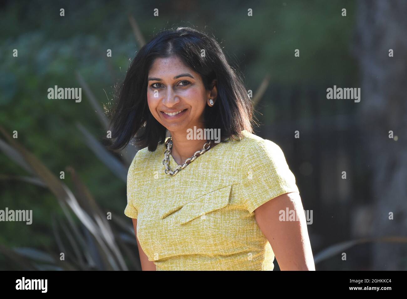 London, Großbritannien. September 2021. Westminster London, 7. September 2021. Suella Braverman Generalanwältin kommt zu einem Kabinettstreffen in der Downing Street Credit: MARTIN DALTON/Alamy Live News Stockfoto