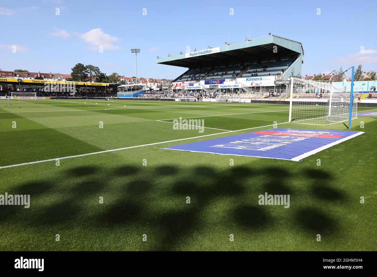 Action während des League Two-Spiels zwischen Bristol Rovers und Crawley Town im Memorial Stadium in Bristol. 04. September 2021 Stockfoto