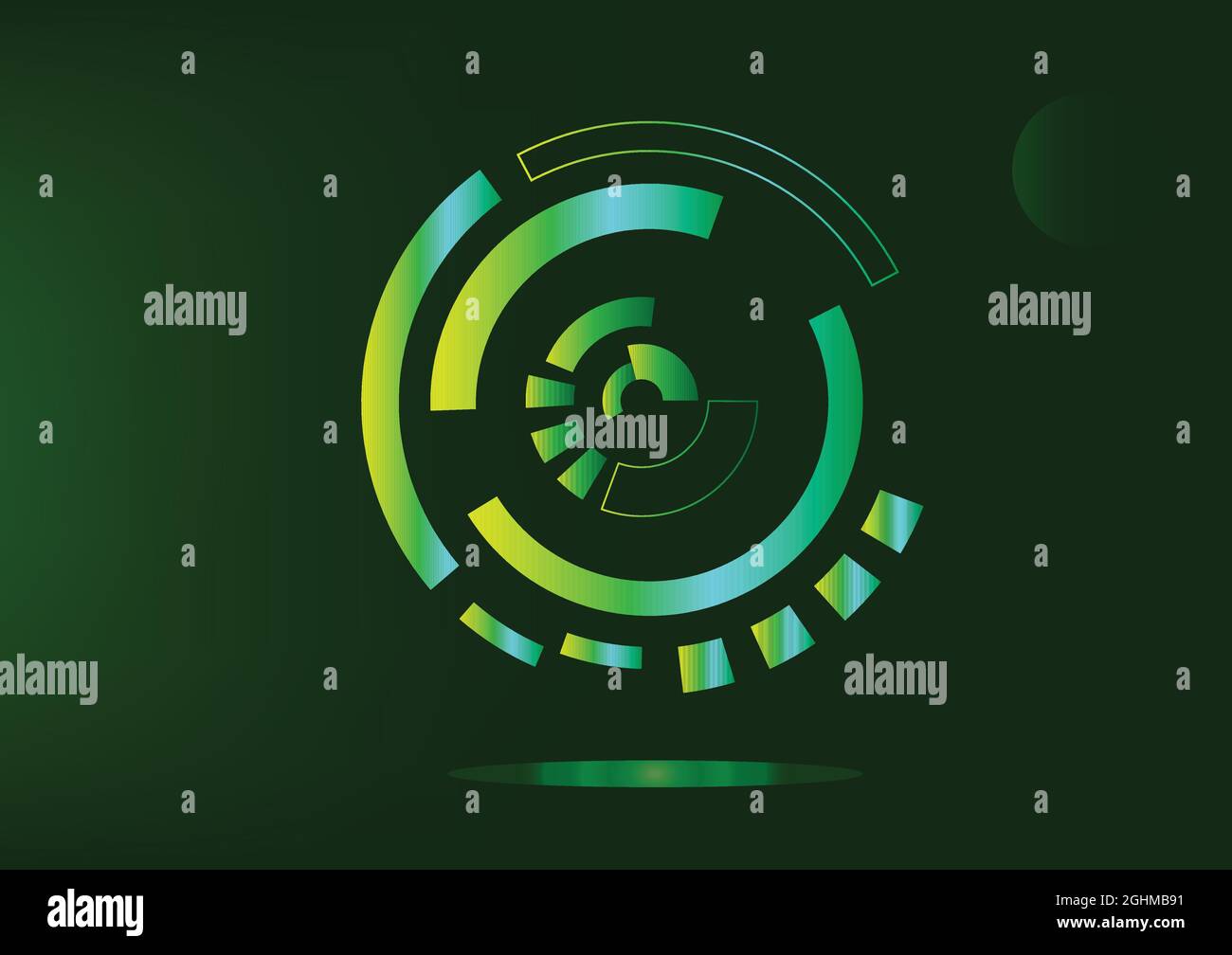 Abstrakt Hintergrund Tapete Kreis Form Symbol globale digitale Technologie Muster Kunst modernes Design Muster Vektor Illustration EPS10 Stock Vektor