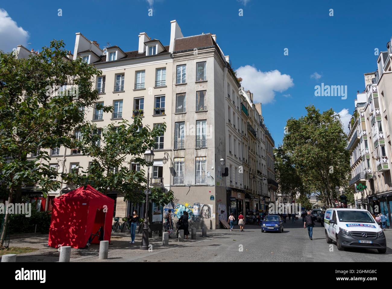 Frankreich, Paris, traditionelle Häuser in Paris Stockfoto