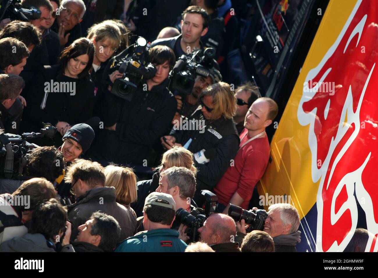 09.02.2012 Jerez, Spanien, Sebastian Vettel (GER), Red Bull Racing - Formel-1-Test, Tag 1 - Formel-1-Weltmeisterschaft Stockfoto