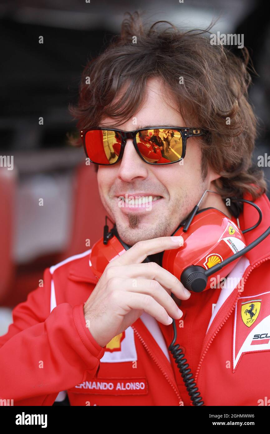 03.03.2012, Barcelona, Spanien, Fernando Alonso (ESP), Scuderia Ferrari - Formel-1-Test, Tag 3 - Formel-1-Weltmeisterschaft Stockfoto