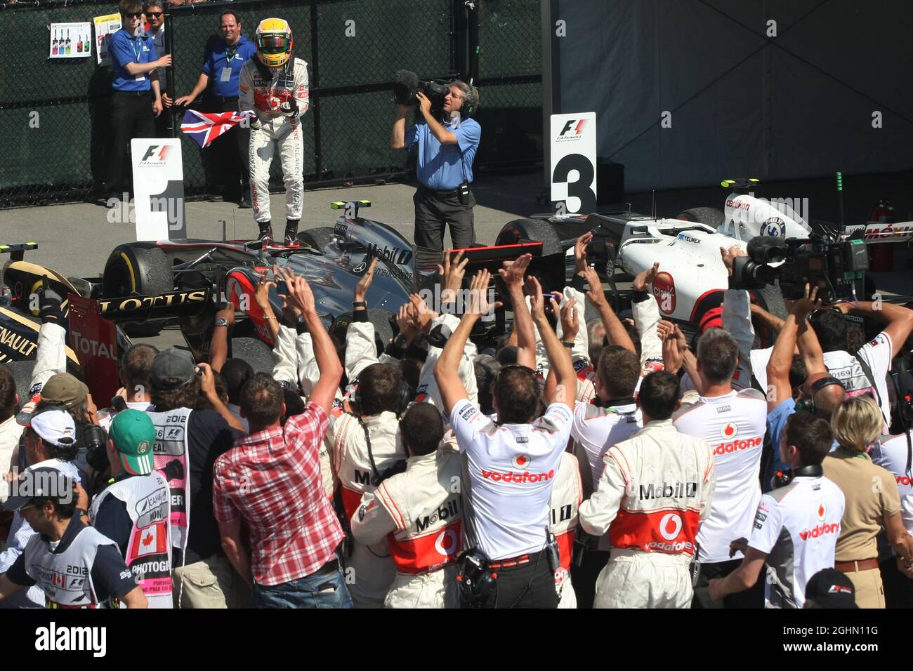 Lewis Hamilton (GBR), McLaren Mercedes 10.06.2012. Formel-1-Weltmeisterschaft, Rd 7, Großer Preis Von Kanada, Montreal, Kanada, Wettkampftag Stockfoto