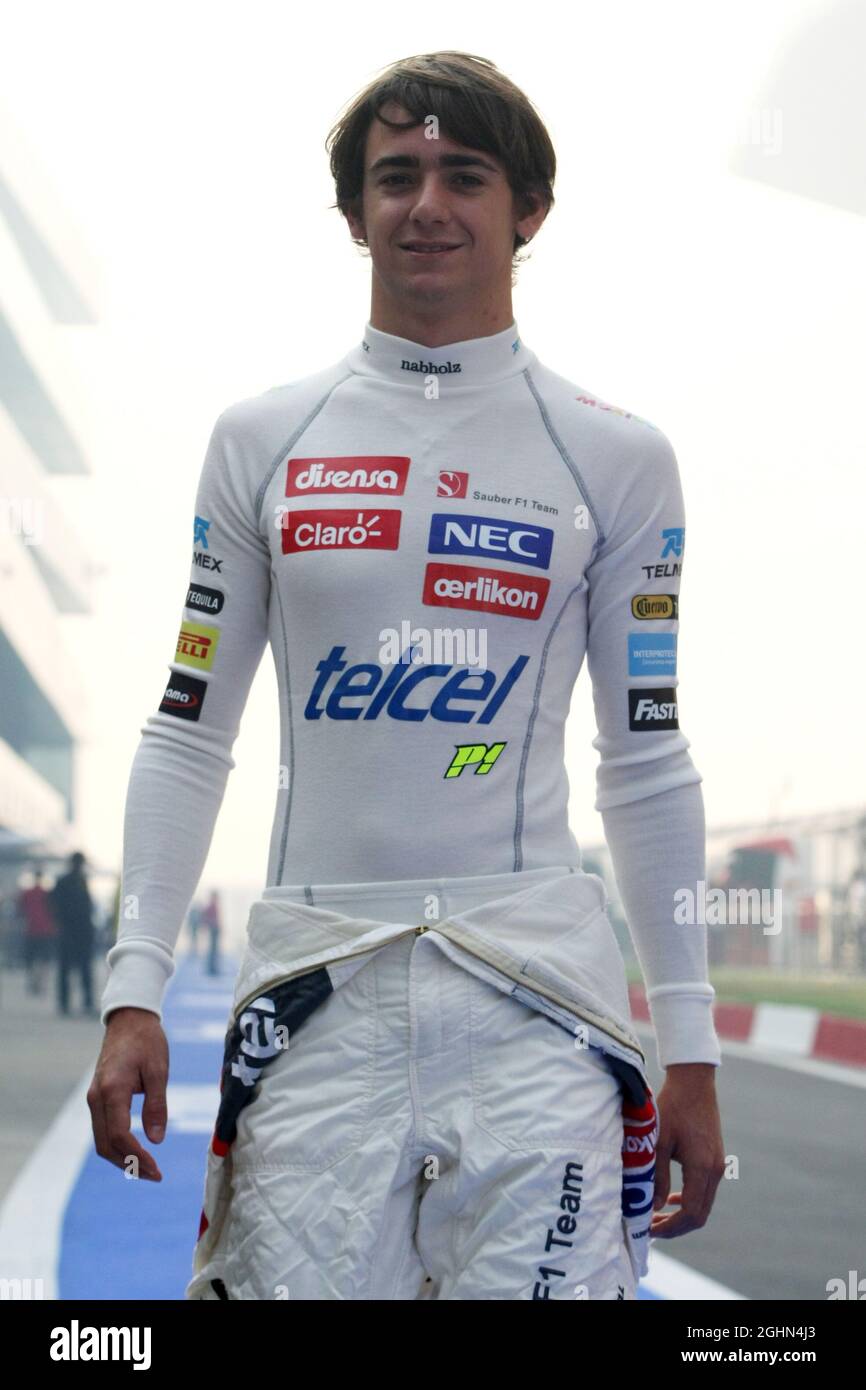 Esteban Gutierrez (MEX), dritter Fahrer, sauber F1 Team 26.10.2012. Formel-1-Weltmeisterschaft, Rd 17, Großer Preis Von Indien, Neu-Delhi, Indien, Übungstag Stockfoto