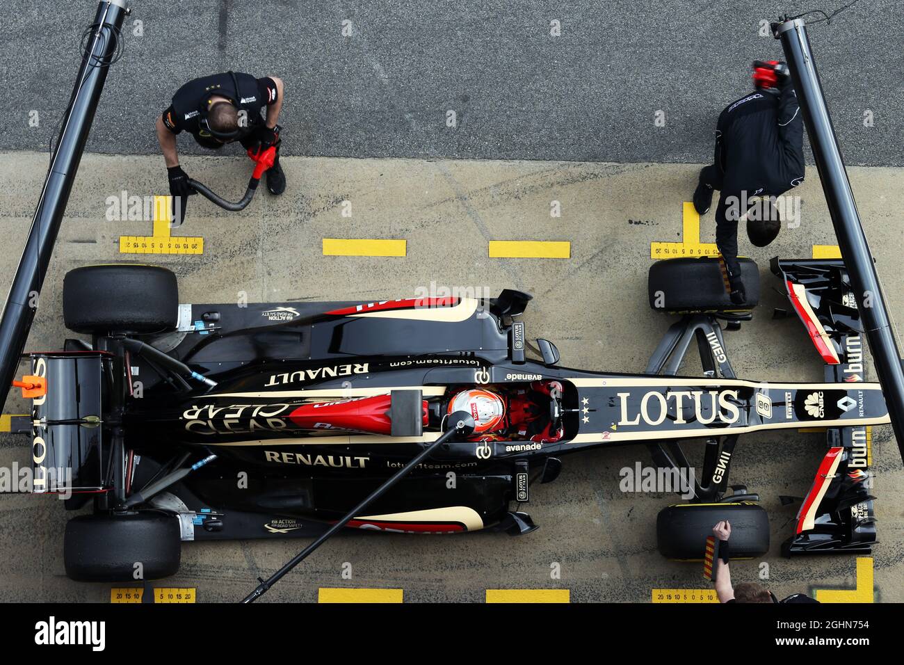 Romain Grosjean (FRA) Lotus F1 E21. 21.02.2013. Formel-1-Test, Tag Drei, Barcelona, Spanien. Stockfoto