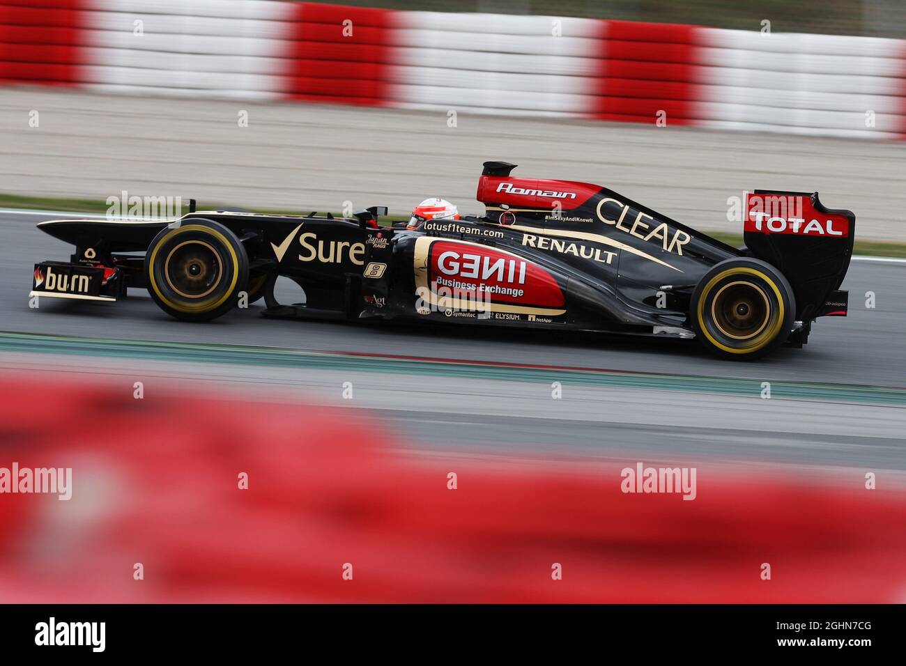 Romain Grosjean (FRA) Lotus F1 E21. 01.03.2013. Formel-1-Test, Tag Zwei, Barcelona, Spanien. Stockfoto