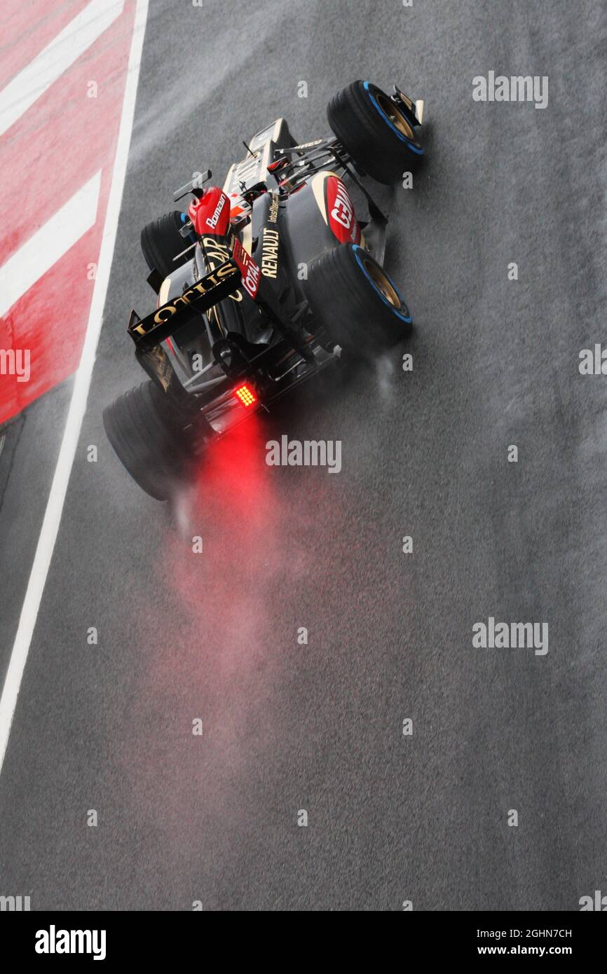 Romain Grosjean (FRA) Lotus F1 E21. 01.03.2013. Formel-1-Test, Tag Zwei, Barcelona, Spanien. Stockfoto