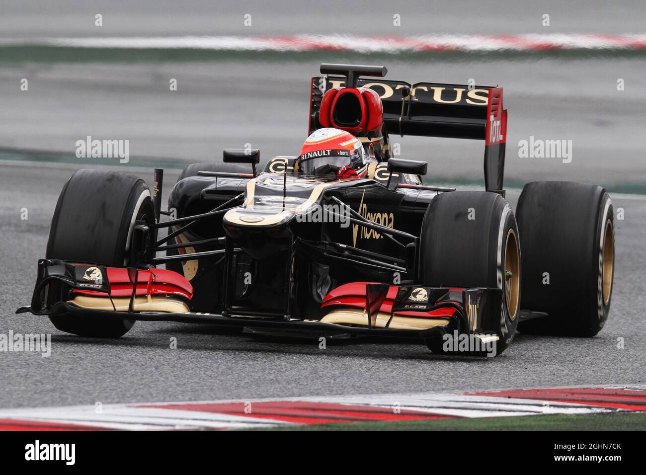 Romain Grosjean (FRA) Lotus F1 E21. 01.03.2013. Formel-1-Test, Tag Zwei, Barcelona, Spanien. Stockfoto