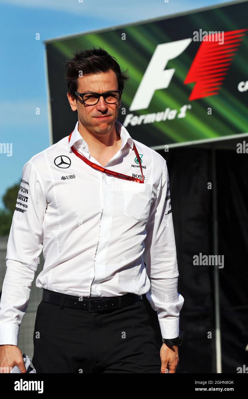 Toto Wolff (GER) Mercedes AMG F1 Aktionär und Executive Director. 13.05.2016. Formel 1 Weltmeisterschaft, Rd 5, Großer Preis Von Spanien, Barcelona, Spanien, Übungstag. Bildnachweis sollte lauten: XPB/Press Association Images. Stockfoto