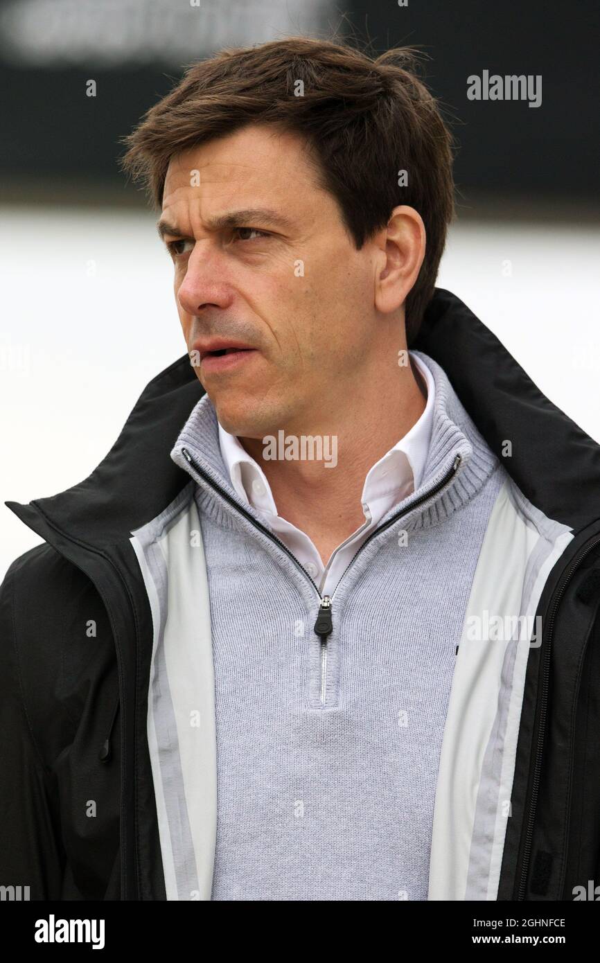 Toto Wolff (GER) Mercedes AMG F1 Aktionär und Executive Director. 09.07.2016. Formel-1-Weltmeisterschaft, Rd 10, Großer Preis Von Großbritannien, Silverstone, England, Qualifizierender Tag. Bildnachweis sollte lauten: XPB/Press Association Images. Stockfoto