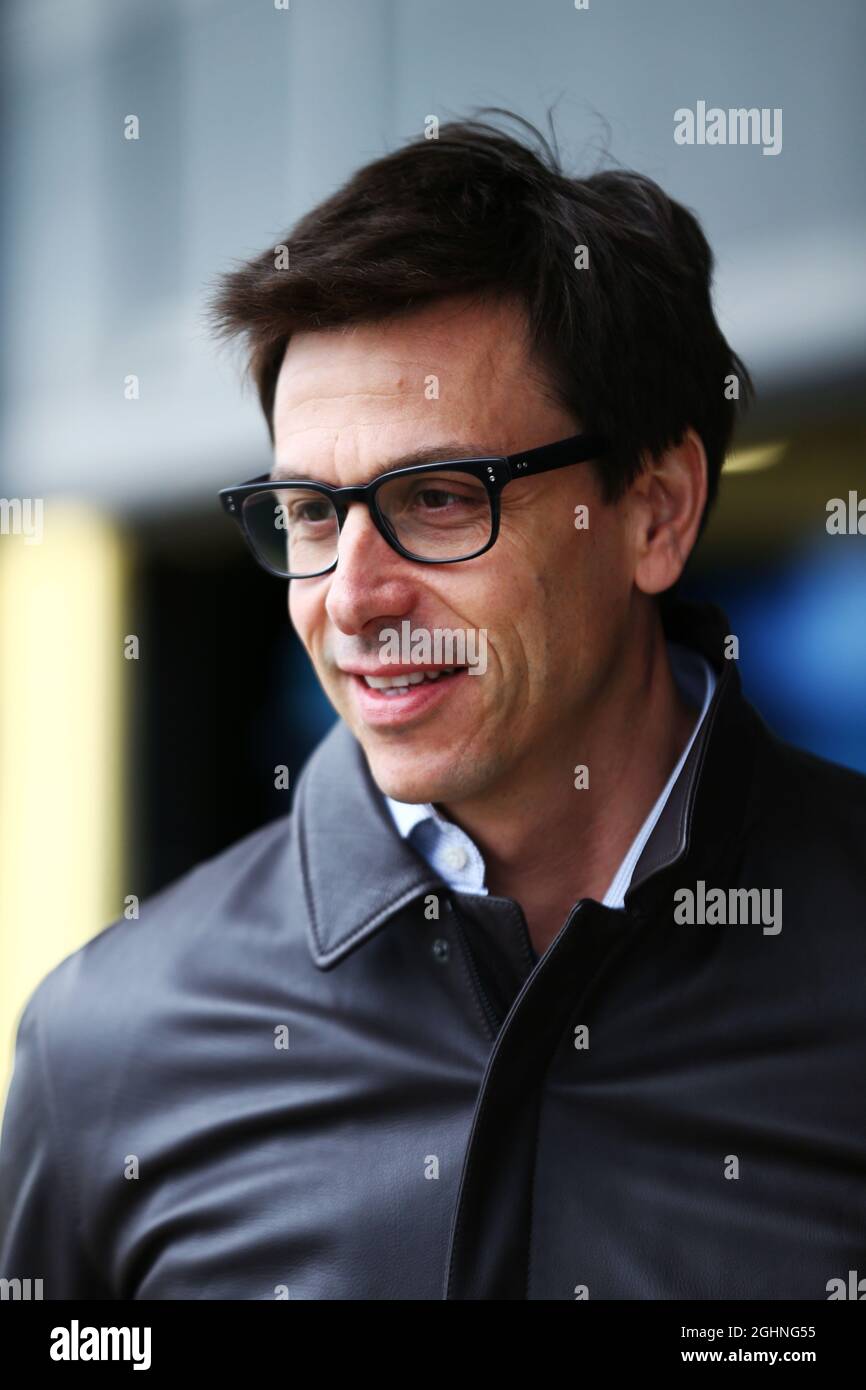 Toto Wolff (GER) Mercedes AMG F1 Aktionär und Executive Director. 13.07.2016. Formel-1-Saisonprüfung, Tag Zwei, Silverstone, England. Mittwoch. Bildnachweis sollte lauten: XPB/Press Association Images. Stockfoto