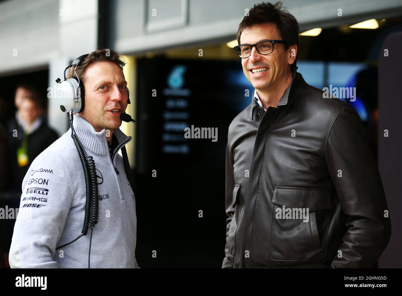 Toto Wolff (GER) Mercedes AMG F1 Aktionär und Executive Director. 13.07.2016. Formel-1-Saisonprüfung, Tag Zwei, Silverstone, England. Mittwoch. Bildnachweis sollte lauten: XPB/Press Association Images. Stockfoto