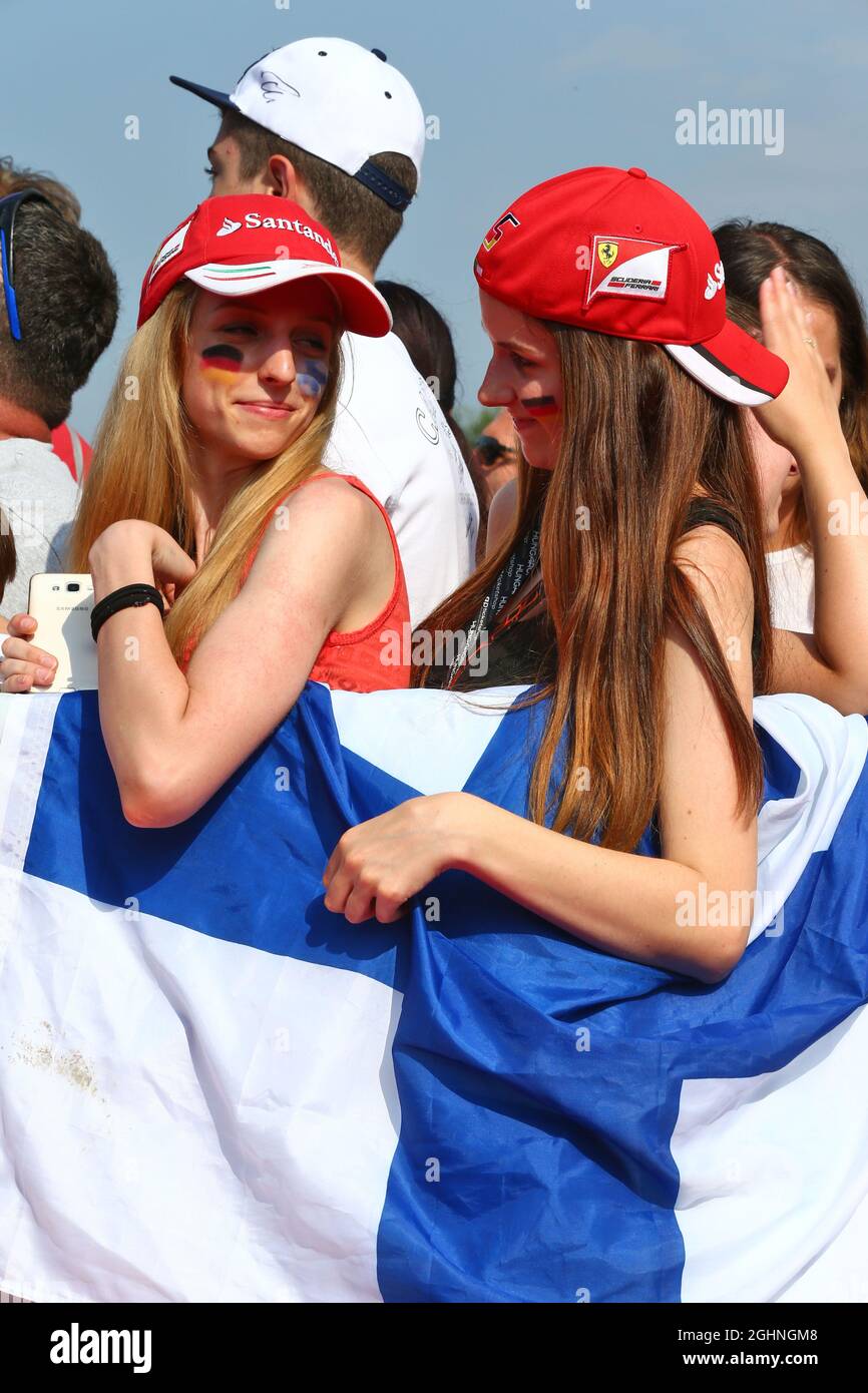 Lüfter. 23.07.2016. Formel 1 Weltmeisterschaft, Rd 11, Großer Preis Von Ungarn, Budapest, Ungarn, Qualifizierender Tag. Bildnachweis sollte lauten: XPB/Press Association Images. Stockfoto