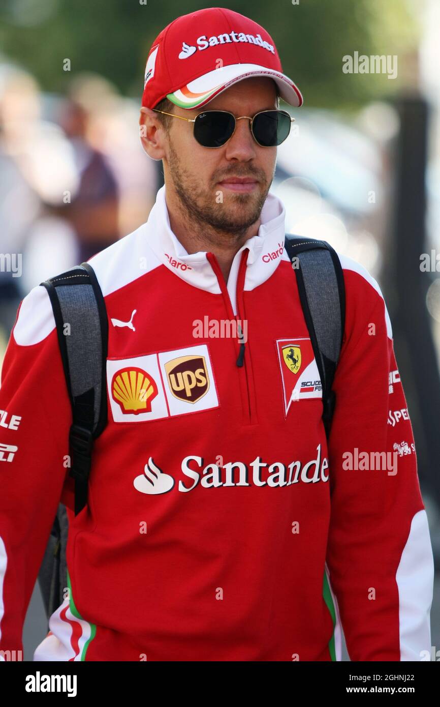 Sebastian Vettel (GER) Ferrari. 30.07.2016. Formel 1 Weltmeisterschaft, Rd 12, Großer Preis Von Deutschland, Hockenheim, Deutschland, Qualifizierender Tag. Bildnachweis sollte lauten: XPB/Press Association Images. Stockfoto