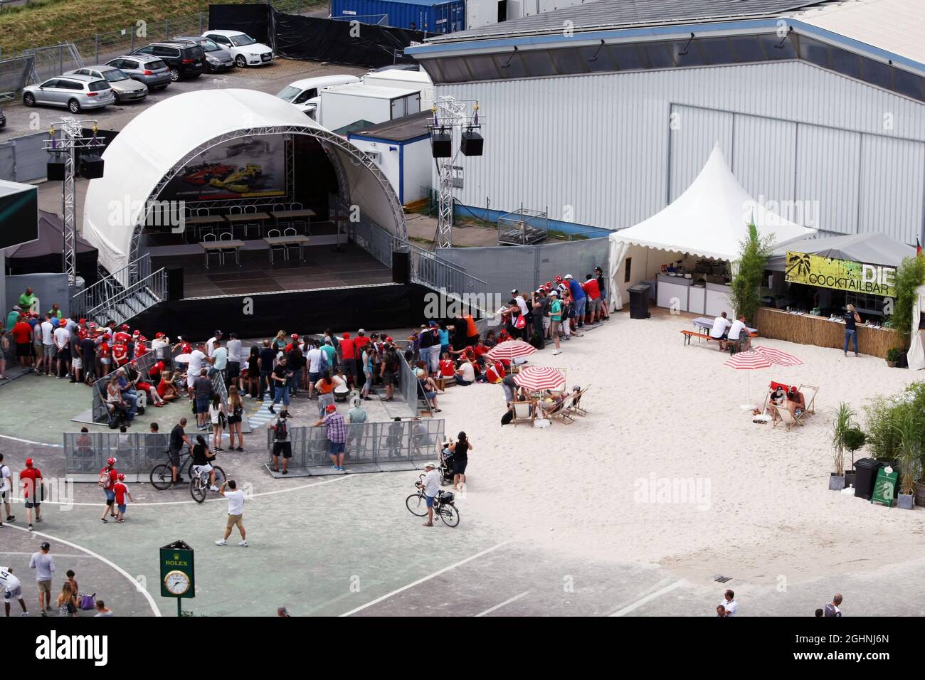 Fanzone. 30.07.2016. Formel 1 Weltmeisterschaft, Rd 12, Großer Preis Von Deutschland, Hockenheim, Deutschland, Qualifizierender Tag. Bildnachweis sollte lauten: XPB/Press Association Images. Stockfoto