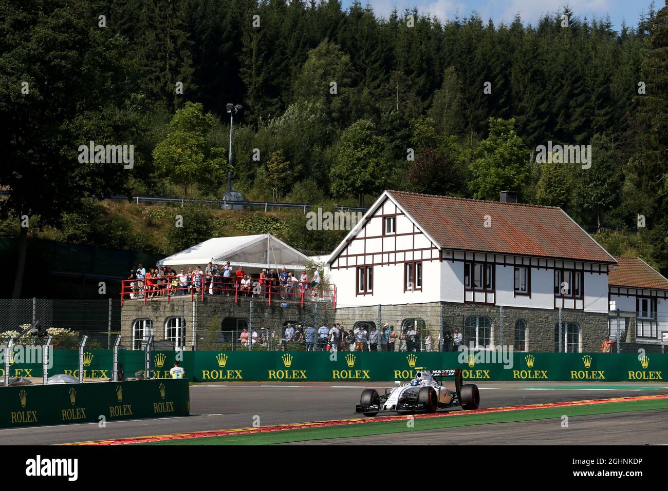 Valtteri Bottas (FIN) Williams FW38. 27.08.2016. Formel-1-Weltmeisterschaft, Rd 13, Großer Preis Von Belgien, Spa Francorchamps, Belgien, Qualifizierender Tag. Bildnachweis sollte lauten: XPB/Press Association Images. Stockfoto