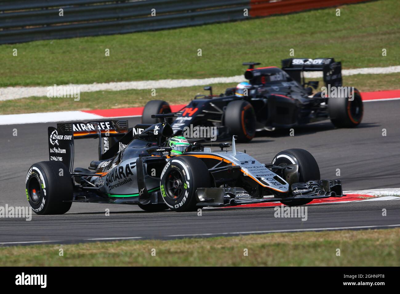 Nico Hulkenberg (GER) Sahara Force India F1 VJM09. 02.10.2016. Formel-1-Weltmeisterschaft, Rd 16, Großer Preis Von Malaysia, Sepang, Malaysia, Sonntag. Bildnachweis sollte lauten: XPB/Press Association Images. Stockfoto