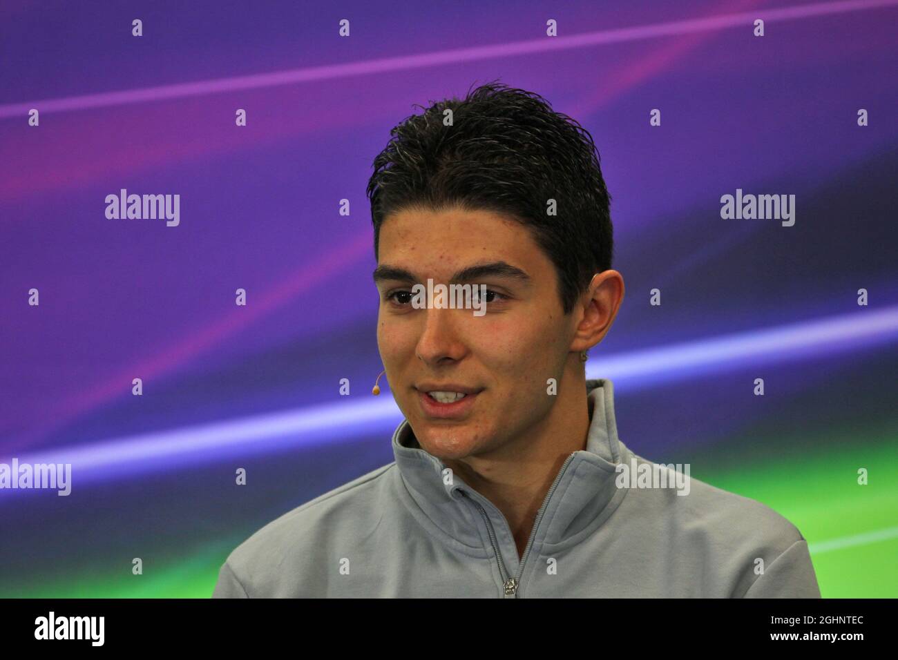 Esteban Ocon (FRA) Manor Racing bei der FIA Pressekonferenz. 27.10.2016. Formel-1-Weltmeisterschaft, Rd 19, Großer Preis Von Mexiko, Mexiko-Stadt, Mexiko, Tag Der Vorbereitung. Bildnachweis sollte lauten: XPB/Press Association Images. Stockfoto