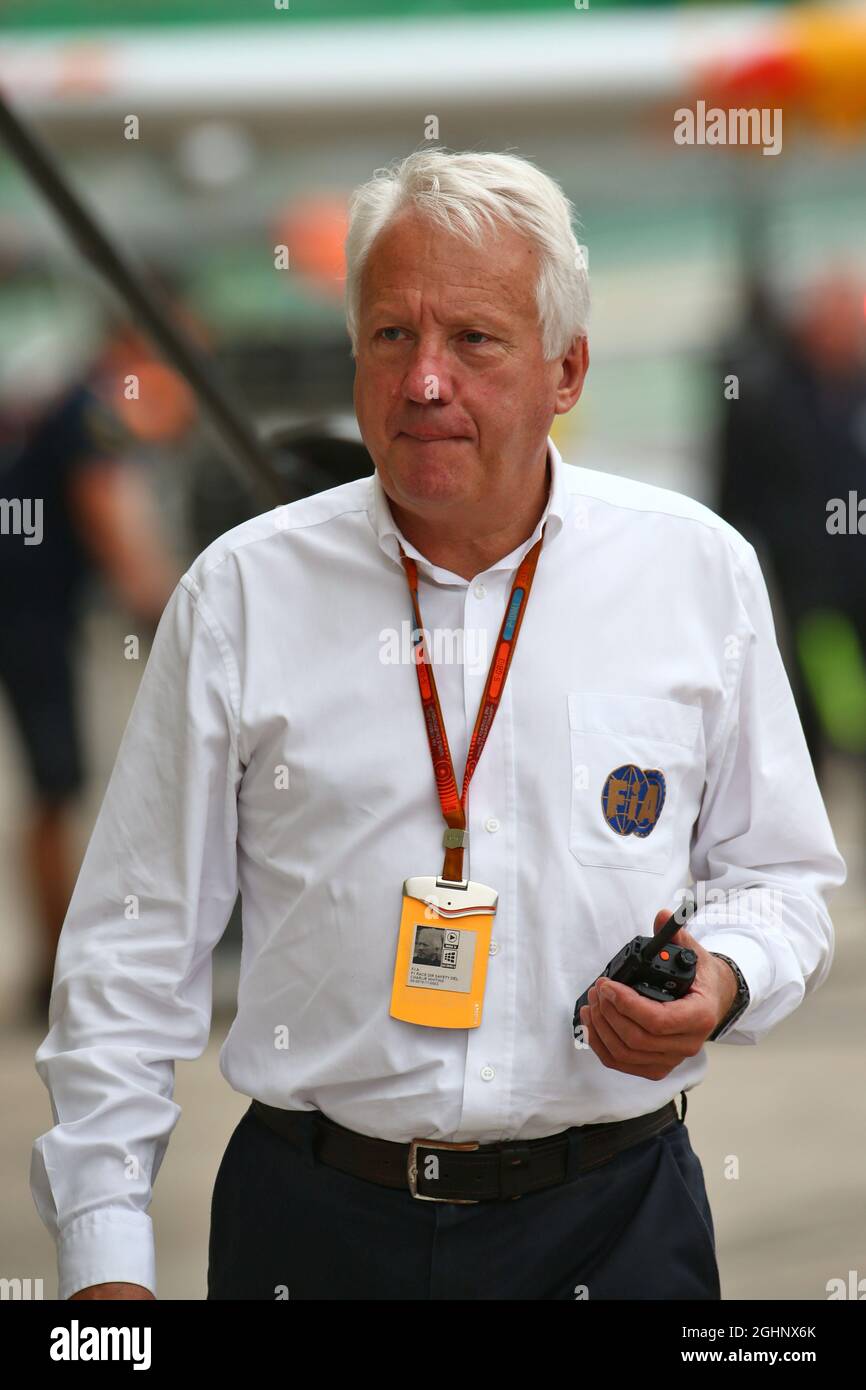 Charlie Whiting (GBR) FIA-Delegierter. 12.11.2016. Formel-1-Weltmeisterschaft, Rd 20, Großer Preis Von Brasilien, Sao Paulo, Brasilien, Qualifizierender Tag. Bildnachweis sollte lauten: XPB/Press Association Images. Stockfoto