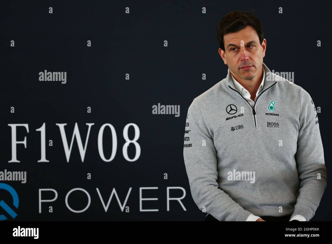 Toto Wolff (GER) Mercedes AMG F1 Aktionär und Executive Director. 23.02.2017. Mercedes AMG F1 W08 Launch, Silverstone, England. Bildnachweis sollte lauten: XPB/Press Association Images. Stockfoto