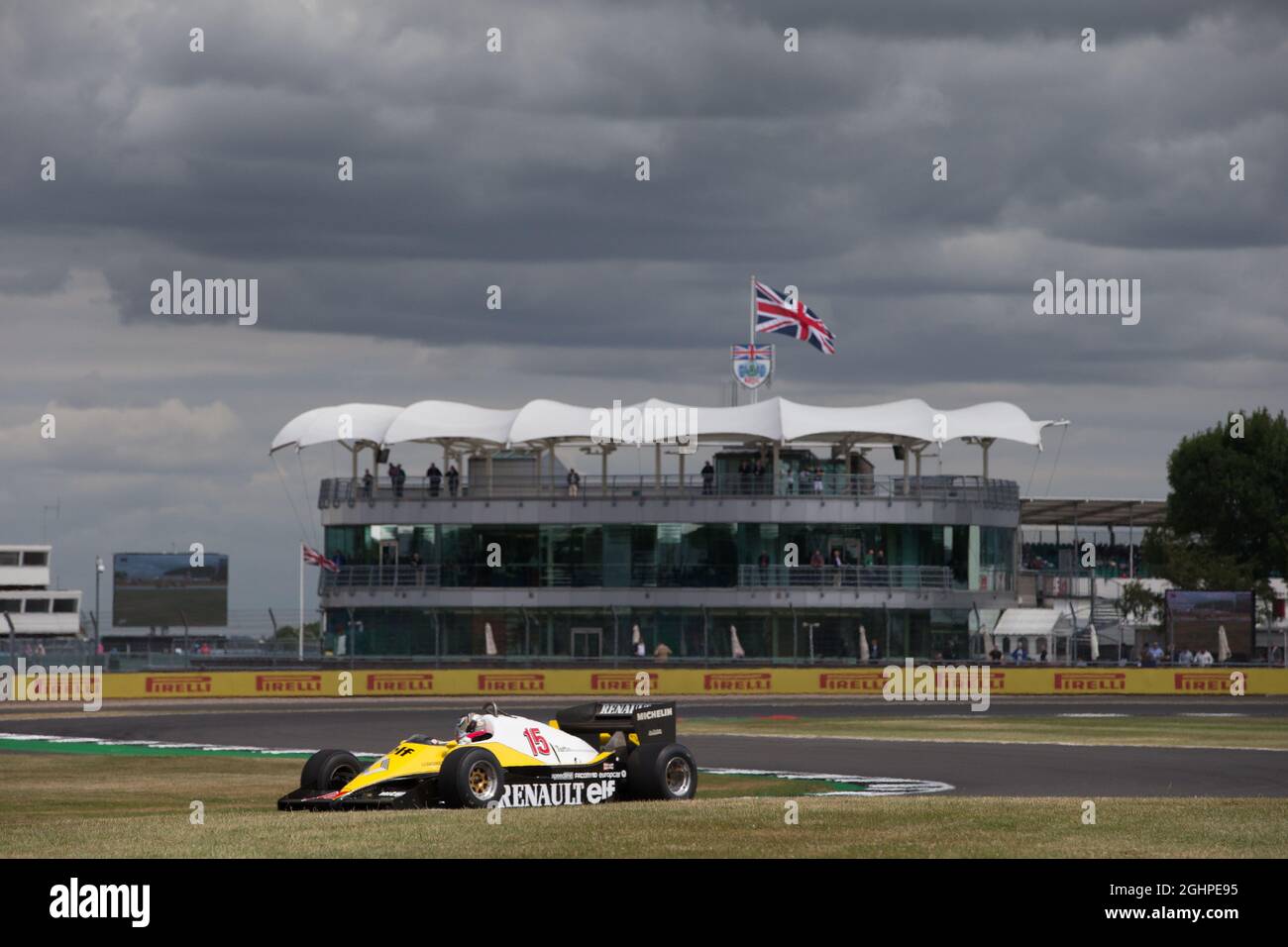 Frank Montangy (FRA) im Renault RE40. 14.07.2017. Formel-1-Weltmeisterschaft, Rd 10, Großer Preis Von Großbritannien, Silverstone, England, Übungstag. Bildnachweis sollte lauten: XPB/Press Association Images. Stockfoto