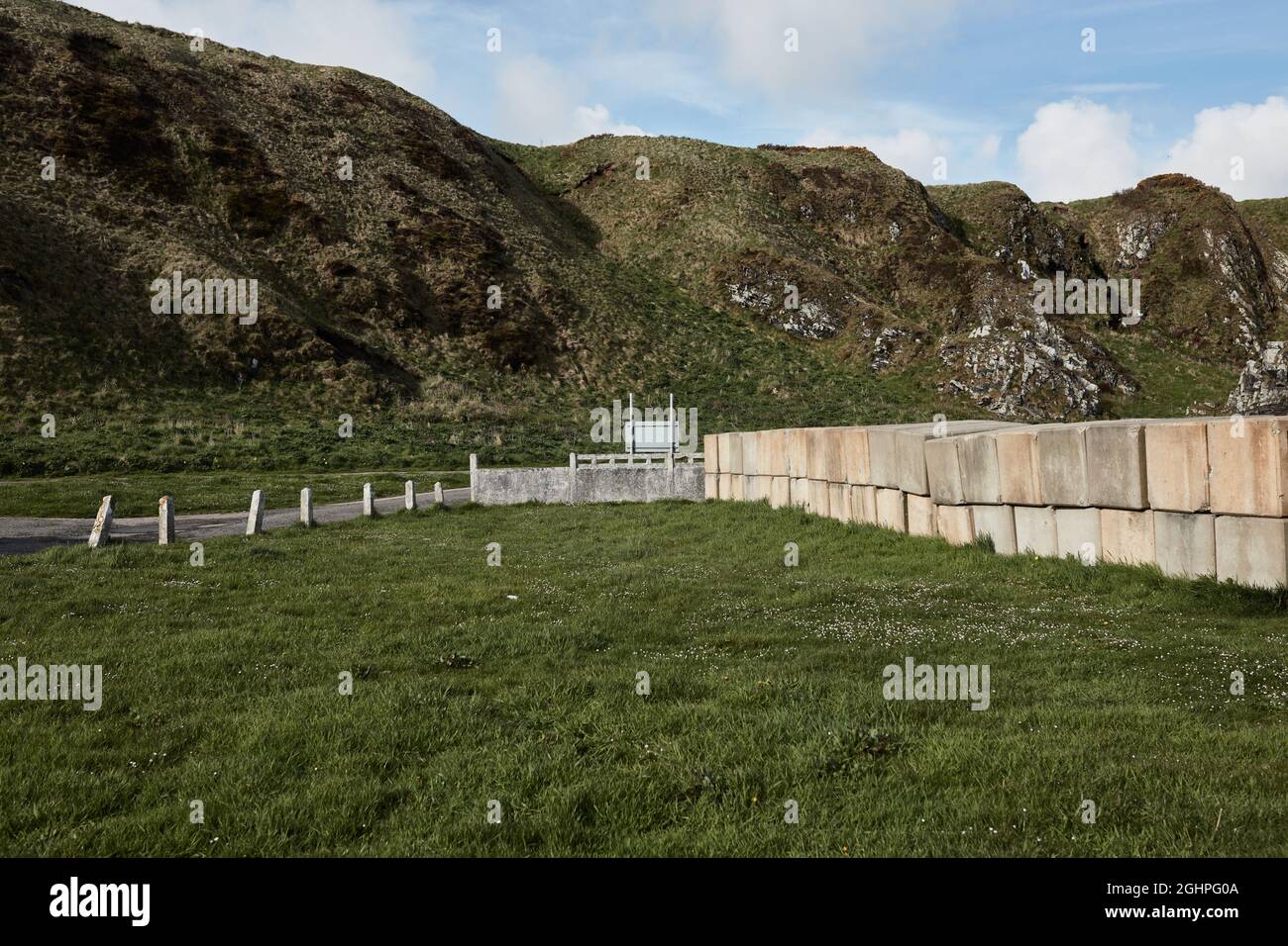 Verlassene verlassene Lido an der Küste. Stockfoto