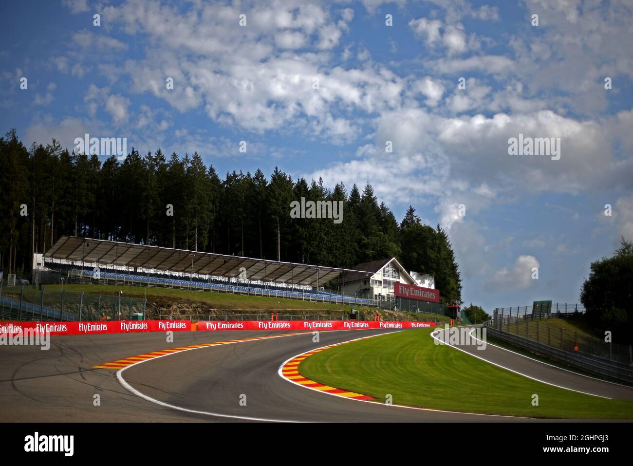 Eau Rouge. 24.08.2017. Formel-1-Weltmeisterschaft, Rd 12, Großer Preis Von Belgien, Spa Francorchamps, Belgien, Tag Der Vorbereitung. Bildnachweis sollte lauten: XPB/Press Association Images. Stockfoto