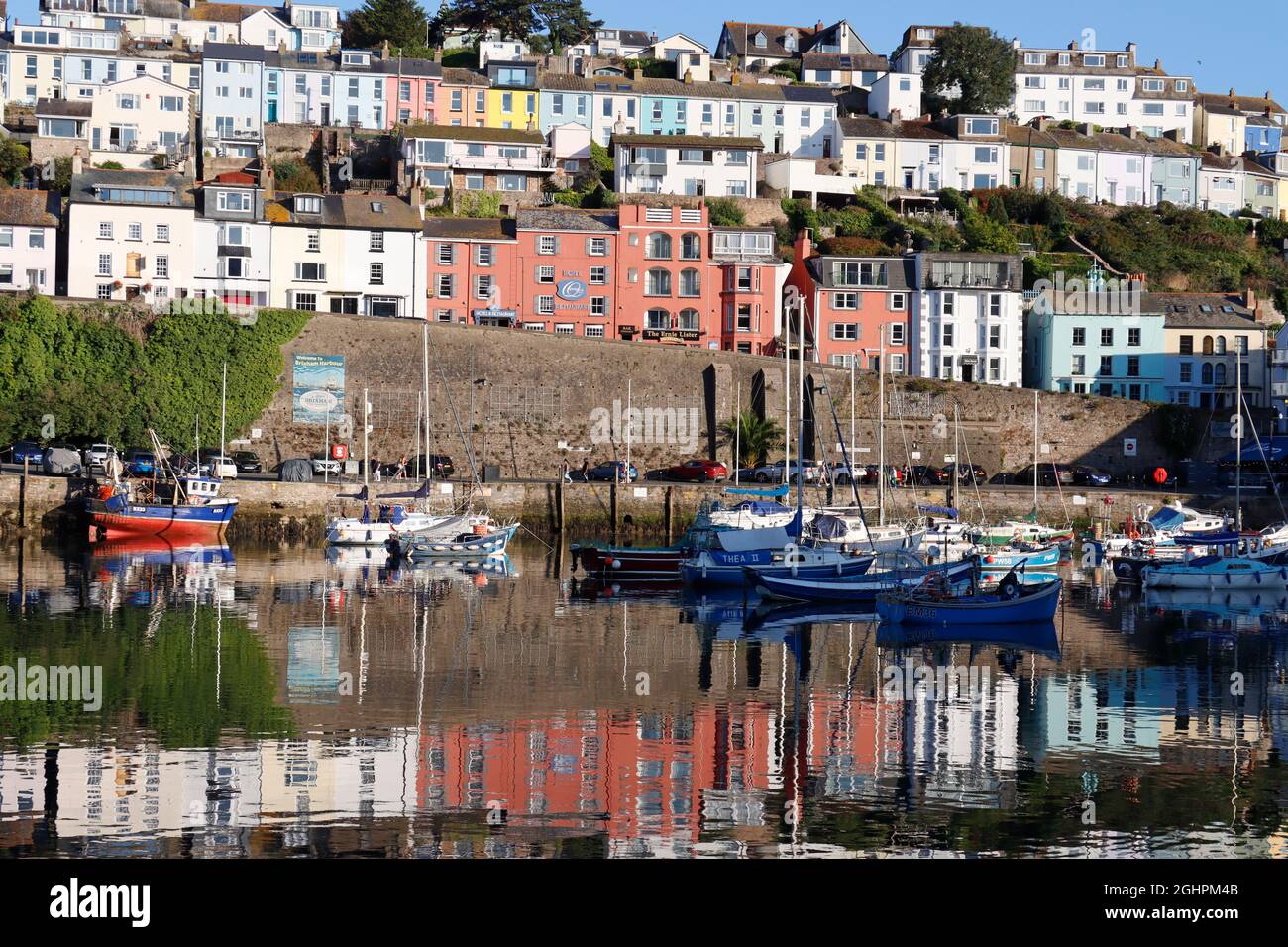 Hafen von Brixham Devon Stockfoto